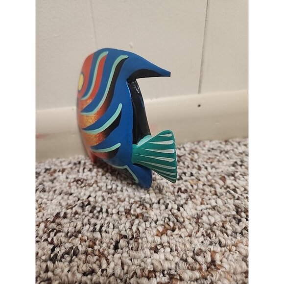 Handmade, Hand Painted Wooden‎ Fish - Picture 4 of 5